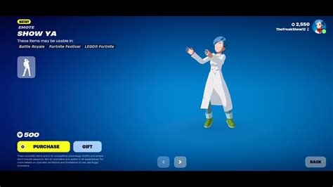 New Show Ya Emote Dread Fate Britestorm Bomber Return Fortnite Item