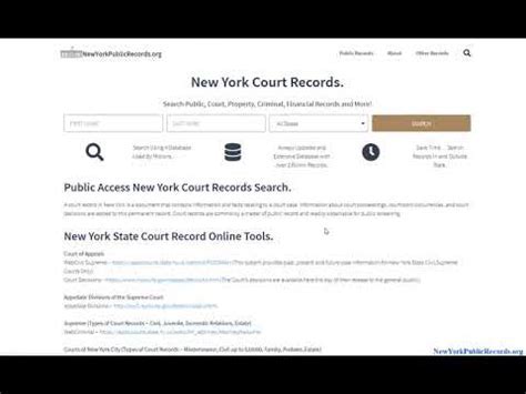 New York Court Case Search by Name