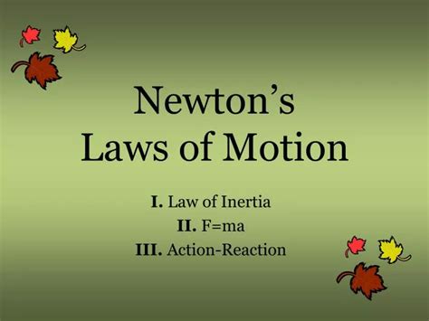 Newton S Laws Ppt Download