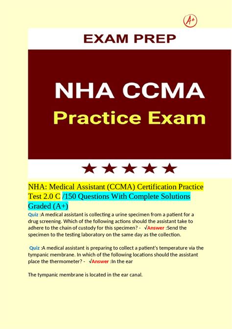 Nha Medical Assistant Ccma Certification Practice Test 2 0 150