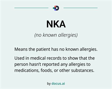 Nka Medical Abbreviation