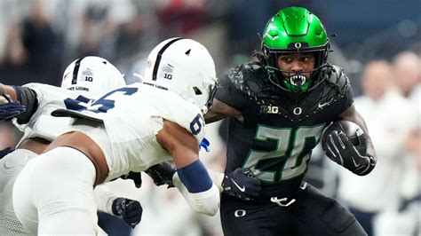 No 1 Oregon Beats No 3 Penn State 45 37 To Win Big Ten Title Game