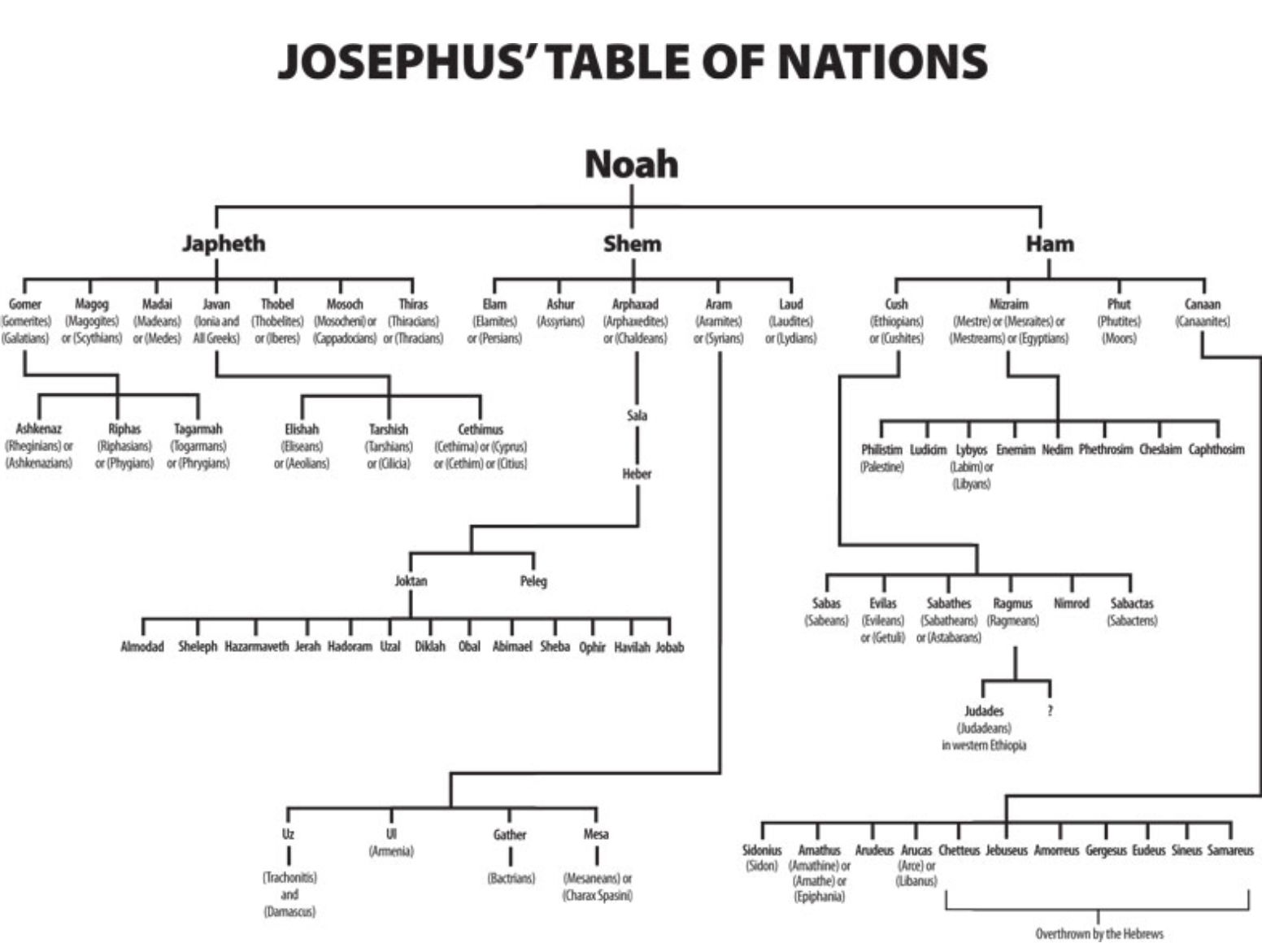 Noah Family Tree Chart