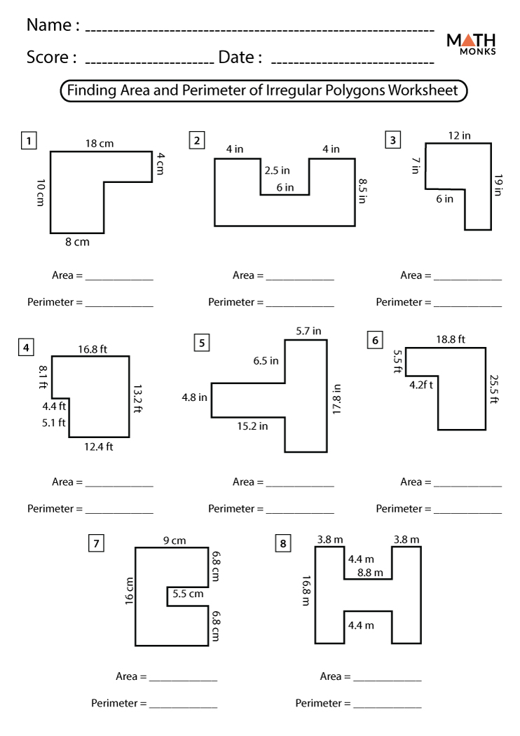 Normal Area And Perimeter Worksheets With Answers For Grade 3