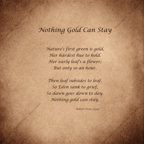 Nothing Gold Can Stay Meaning Explained