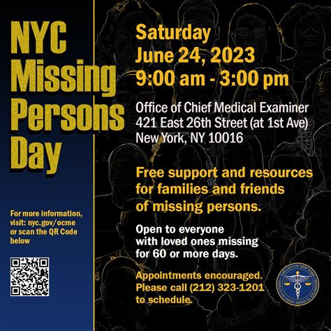 Nyc Office Of Chief Medical Examiner On Linkedin Nycmissingpersonsday