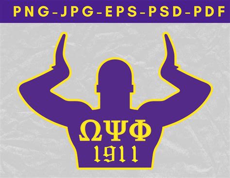 Omega Psi Phi Svg Black Fraternity Omega 1911 Includes Svg Png