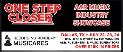 One Step Closer Announces An A R Music Industry Showcase In Dallas