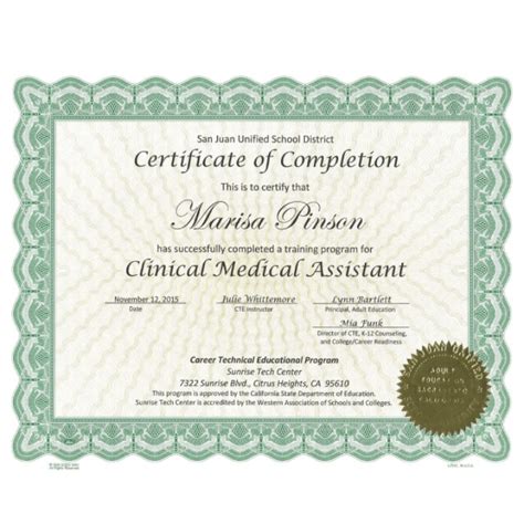 Online Medical Assistant Certificate Programs Certificates