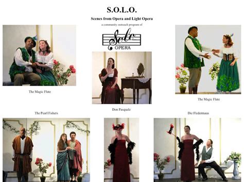 Opera Outreach Program Educating Communities Solo Opera