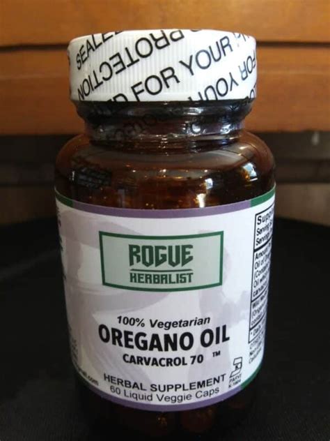Oregano Oil Liquid Capsules Standardized 60Ct Rogue Herbalist