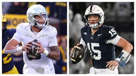 Oregon Penn State Square Off For Big Ten Title With Cfp In Their
