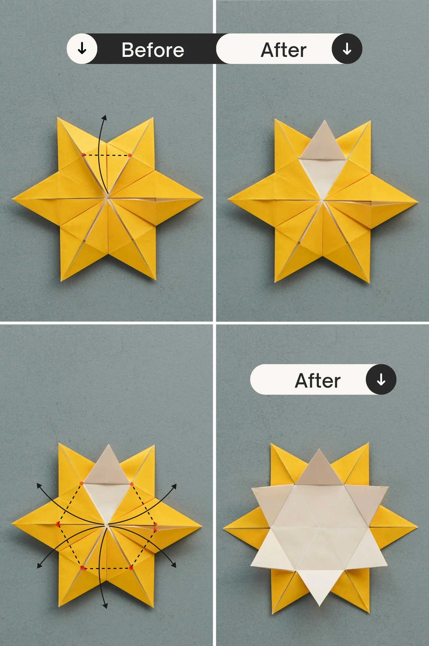 Origami Snowflake Pattern