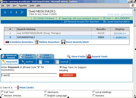 Ovid Medline Search Instructions Step Five Himmelfarb Library Homepage