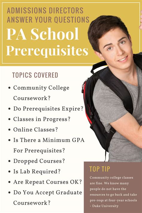 Pa School Prerequisites Admissions Directors Answer Your Burning