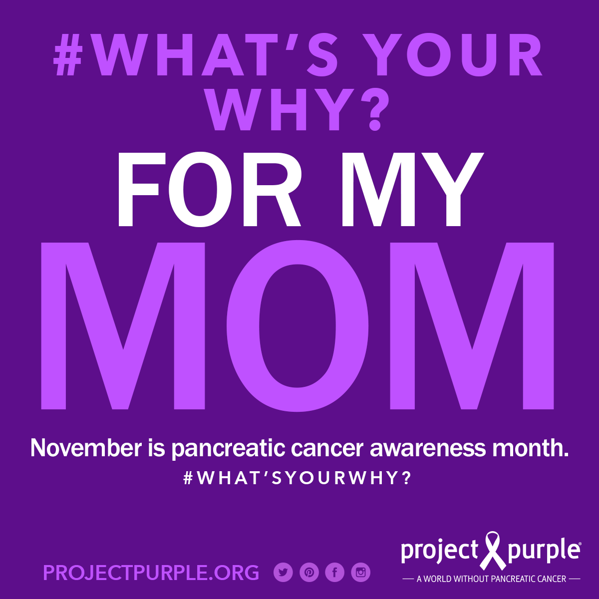 Pancreatic Cancer Awareness Month 2017 Project Purple