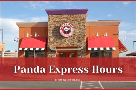 5 Panda Express Hours