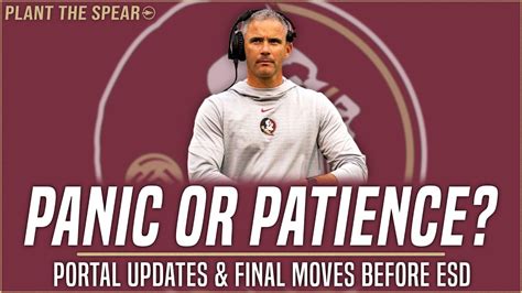Panic Or Patience Fsu Portal And Esd Updates Youtube