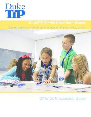 Pdf Educator Guide Welcome Duke Tip Student Invitation Inside