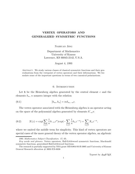 Pdf Vertex Operators Presentation Of Generalized Hall Rtis2019