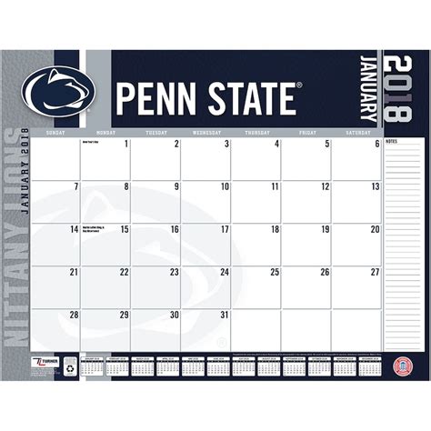 Penn State 2025 25 Calendar Christopher Chuter L