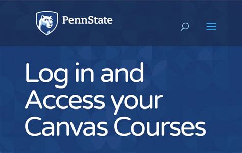 Penn State Canvas Login