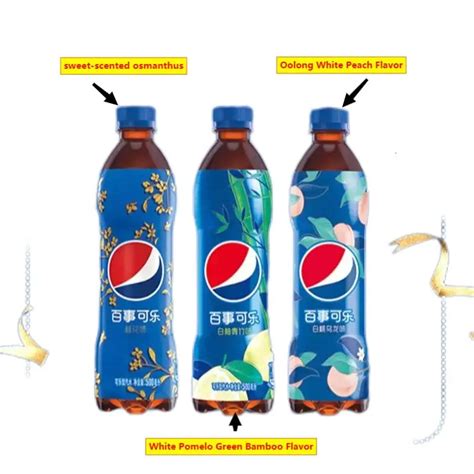 Pepsi Osmanthus Flavor 500Ml Drinks Beverages Drink Drinkable Tipple
