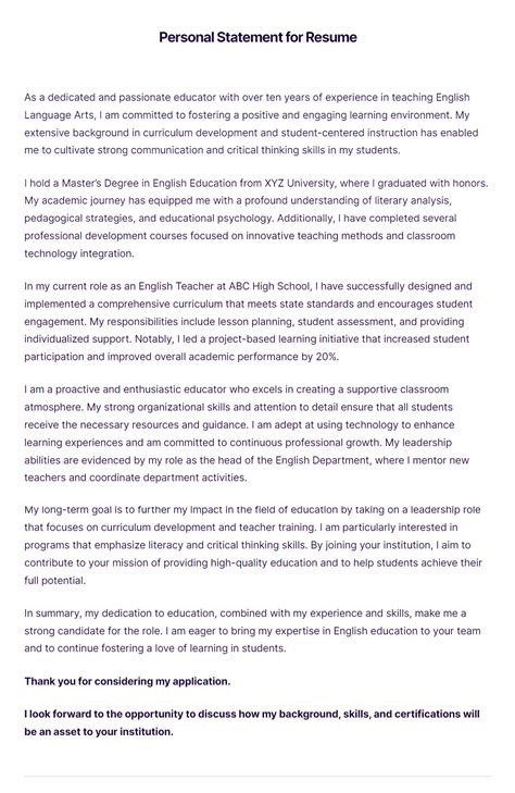 5 Personal Statement Tips