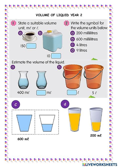 Picture Shows The Container Units For Measuring The Volume Of Liquids