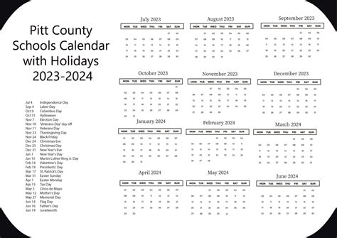 Pitt 2023 2024 Academic Calendar Printable Word Searches