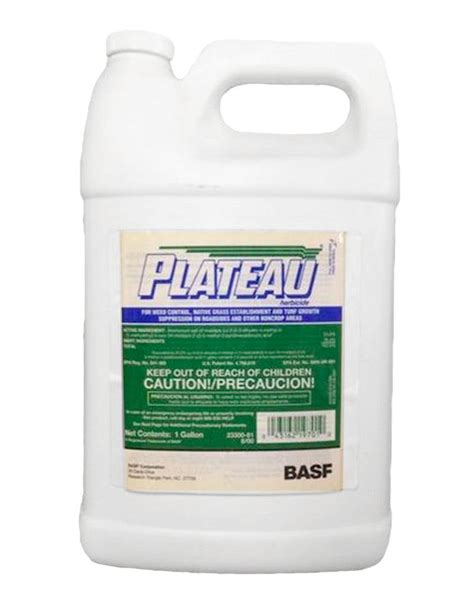 Plateau Pre And Post Emergent Weed Killer Herbicide 1 Gallon Epa Reg No