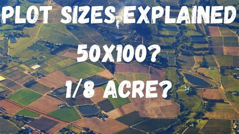 Plot Sizes Explained 50X100 1 8Th Of An Acre Hectare What Do