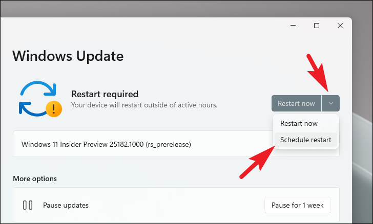 Possible To Schedule A Windows 11 System Update Restart