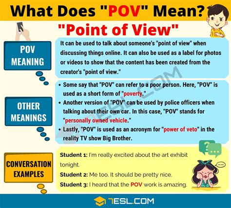 Pov Definition Meaning And Examples