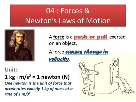 Ppt 04 Forces Newton S Laws Of Motion Powerpoint Presentation