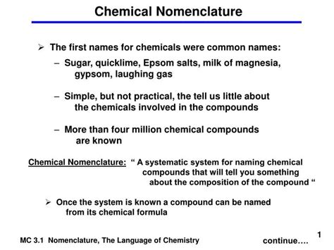 Ppt Chemical Nomenclature Powerpoint Presentation Id 3058630