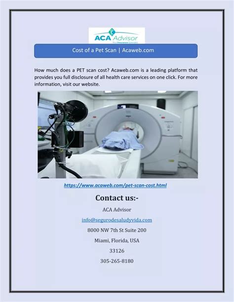 Ppt Cost Of A Pet Scan Acaweb Com Powerpoint Presentation Free