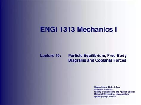 Ppt Engi 1313 Mechanics I Powerpoint Presentation Free Download Id