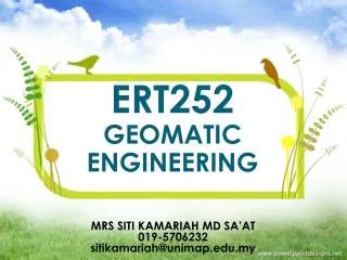 Ppt Ert252 Geomatic Engineering Powerpoint Presentation Free