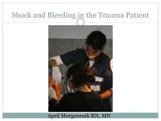 Ppt First Aid Lecture Bleeding And Shock Powerpoint Presentation