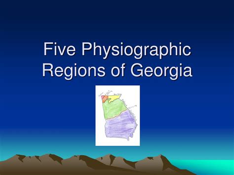 Ppt Five Physiographic Regions Of Georgia Powerpoint Presentation