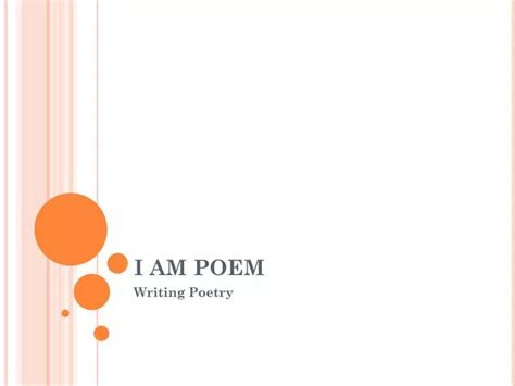 Ppt I Am Poem Powerpoint Presentation Free Download Id 1743270