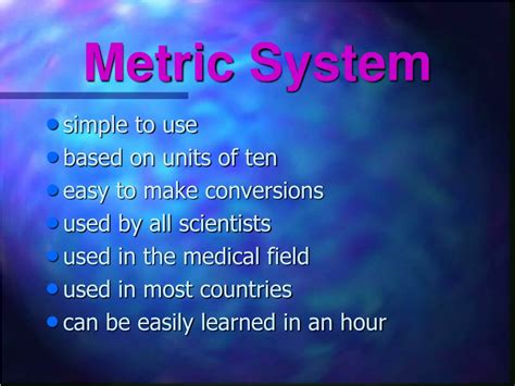 Ppt Metric System Of Measurement Powerpoint Presentation Free