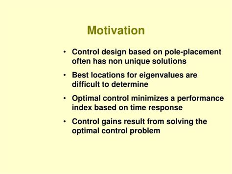 Ppt Optimal Control Powerpoint Presentation Free Download Id 6300440