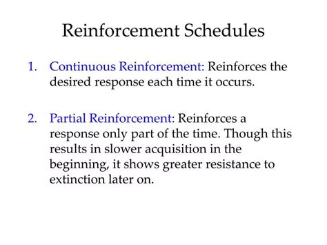 Ppt Reinforcement Schedules Powerpoint Presentation Free Download
