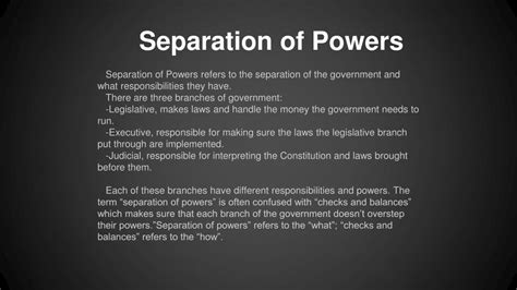Ppt Separation Of Powers Powerpoint Presentation Id 2508017