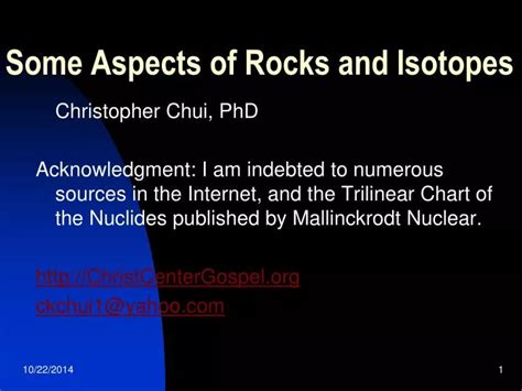 Ppt Some Aspects Of Rocks And Isotopes Powerpoint Presentation Free