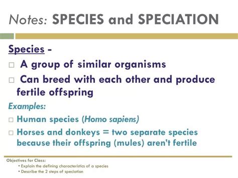 Ppt Species And Speciation Powerpoint Presentation Free Download