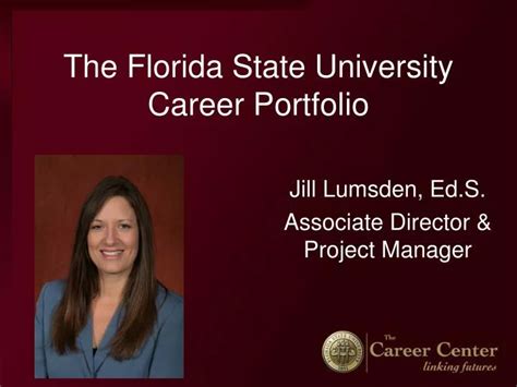 Ppt The Florida State University Career Portfolio Powerpoint