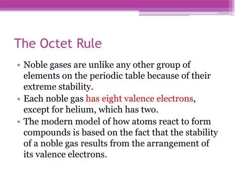 Ppt The Octet Rule Powerpoint Presentation Free Download Id 2654700